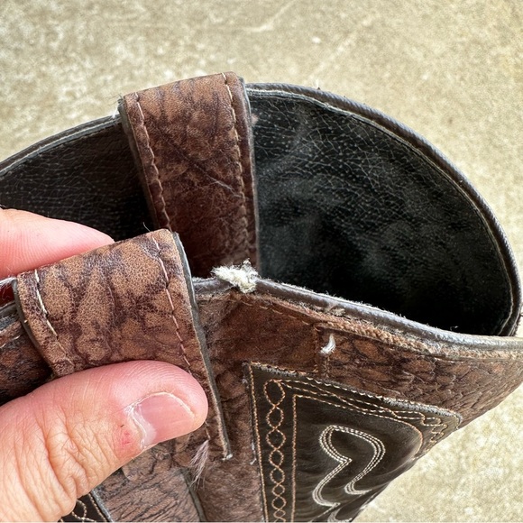 Texas Boot Company Brown Leather Western Boots Men’s Size 12 D - Picture 5 of 11